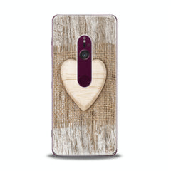Lex Altern TPU Silicone Sony Xperia Case Wooden Heart