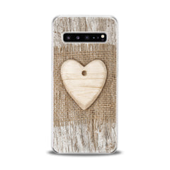 Lex Altern TPU Silicone Samsung Galaxy Case Wooden Heart