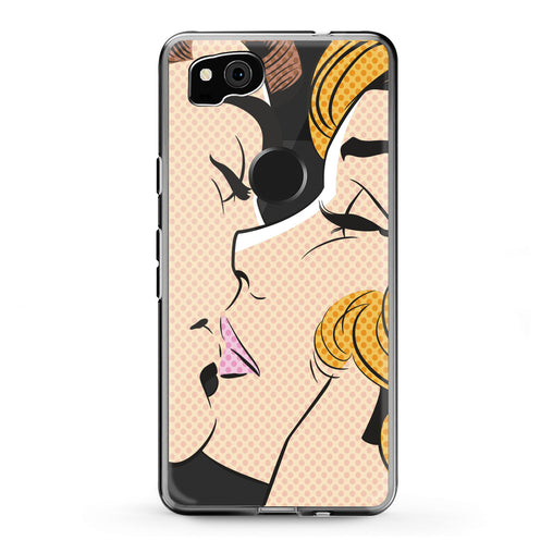 Lex Altern Google Pixel Case Cute Couple Kiss
