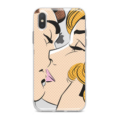 Lex Altern TPU Silicone Phone Case Cute Couple Kiss