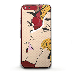 Lex Altern TPU Silicone Phone Case Cute Couple Kiss