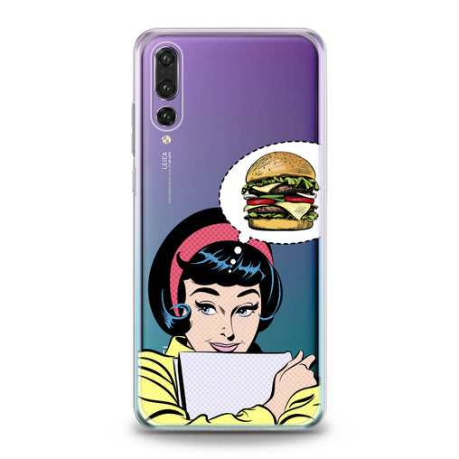 Lex Altern Burger Print Huawei Honor Case