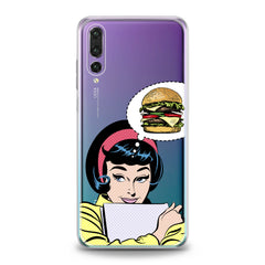 Lex Altern Burger Print Huawei Honor Case