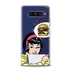 Lex Altern TPU Silicone LG Case Burger Print