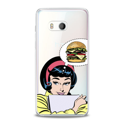 Lex Altern Burger Print HTC Case