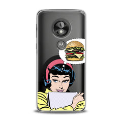 Lex Altern TPU Silicone Motorola Case Burger Print
