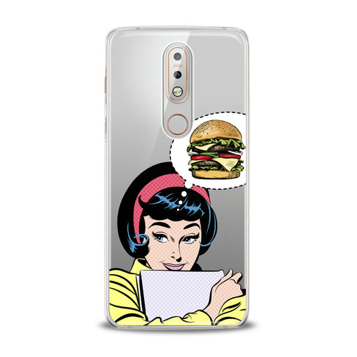 Lex Altern Burger Print Nokia Case