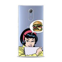 Lex Altern TPU Silicone Sony Xperia Case Burger Print