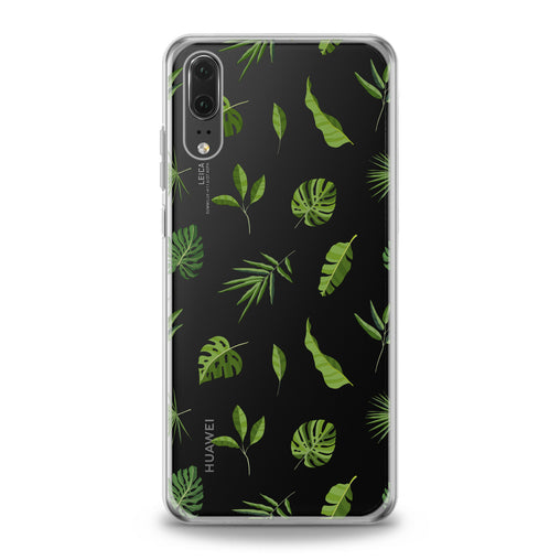 Lex Altern Green Tropical Leaves Art Huawei Honor Case