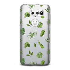 Lex Altern TPU Silicone LG Case Green Tropical Leaves Art