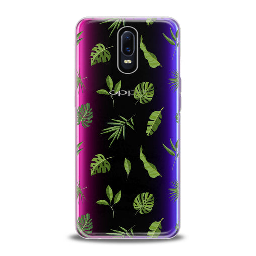 Lex Altern Green Tropical Leaves Art Oppo Case