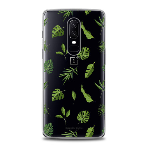 Lex Altern Green Tropical Leaves Art OnePlus Case
