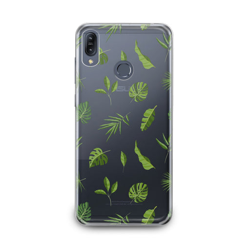 Lex Altern Green Tropical Leaves Art Asus Zenfone Case
