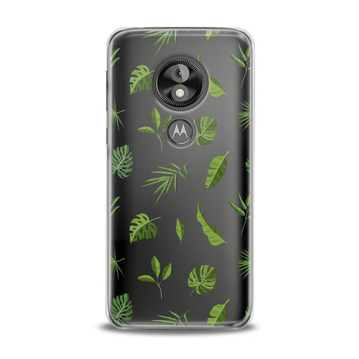 Lex Altern Green Tropical Leaves Art Motorola Case