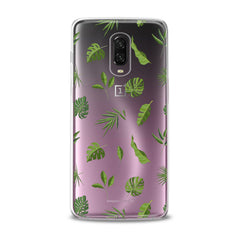 Lex Altern TPU Silicone OnePlus Case Green Tropical Leaves Art
