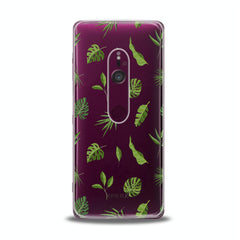 Lex Altern TPU Silicone Sony Xperia Case Green Tropical Leaves Art