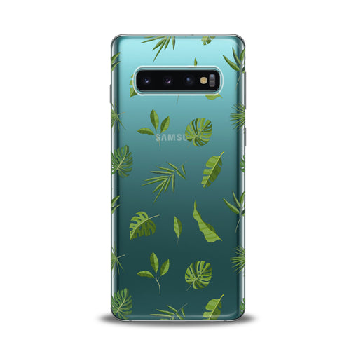 Lex Altern Green Tropical Leaves Art Samsung Galaxy Case