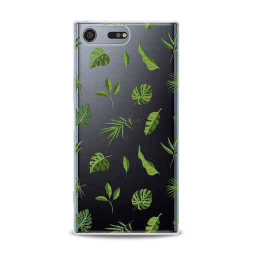 Lex Altern Green Tropical Leaves Art Sony Xperia Case