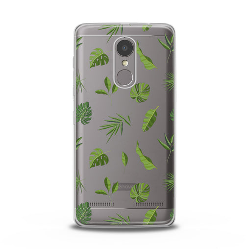 Lex Altern Green Tropical Leaves Art Lenovo Case