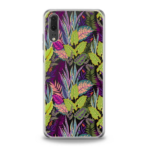 Lex Altern Colorful Tropical Leaves Huawei Honor Case