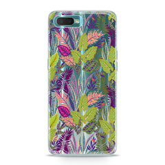 Lex Altern TPU Silicone Oppo Case Colorful Tropical Leaves