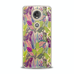 Lex Altern TPU Silicone Motorola Case Colorful Tropical Leaves