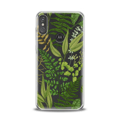 Lex Altern TPU Silicone Motorola Case Green Fern Leaf