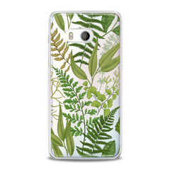 Lex Altern TPU Silicone HTC Case Green Fern Leaf