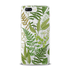 Lex Altern TPU Silicone OnePlus Case Green Fern Leaf
