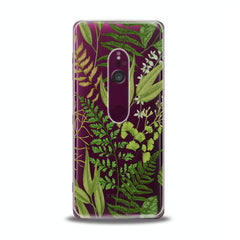 Lex Altern TPU Silicone Sony Xperia Case Green Fern Leaf