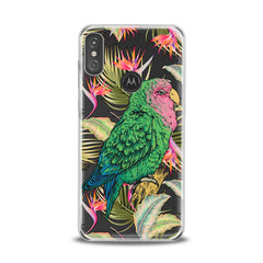 Lex Altern TPU Silicone Motorola Case Green Tropical Parrot