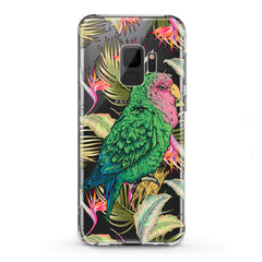 Lex Altern TPU Silicone Samsung Galaxy Case Green Tropical Parrot