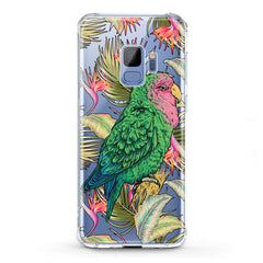 Lex Altern TPU Silicone Samsung Galaxy Case Green Tropical Parrot