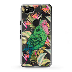 Lex Altern Google Pixel Case Green Tropical Parrot