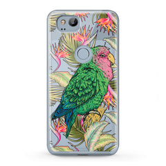 Lex Altern TPU Silicone Google Pixel Case Green Tropical Parrot