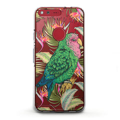 Lex Altern TPU Silicone Google Pixel Case Green Tropical Parrot