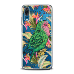 Lex Altern TPU Silicone Huawei Honor Case Green Tropical Parrot