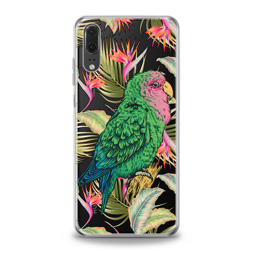 Lex Altern Green Tropical Parrot Huawei Honor Case
