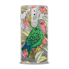 Lex Altern TPU Silicone Nokia Case Green Tropical Parrot