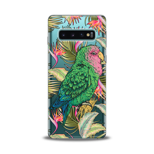 Lex Altern Green Tropical Parrot Samsung Galaxy Case