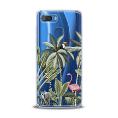 Lex Altern TPU Silicone Lenovo Case Pink Flamingo Palms Art