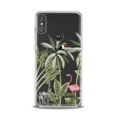 Lex Altern TPU Silicone Motorola Case Pink Flamingo Palms Art