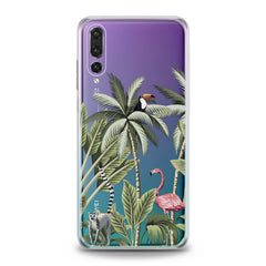 Lex Altern TPU Silicone Huawei Honor Case Pink Flamingo Palms Art