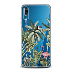 Lex Altern TPU Silicone Huawei Honor Case Pink Flamingo Palms Art