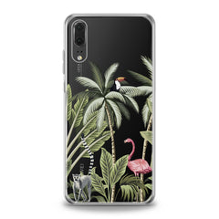 Lex Altern Pink Flamingo Palms Art Huawei Honor Case