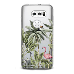 Lex Altern TPU Silicone LG Case Pink Flamingo Palms Art