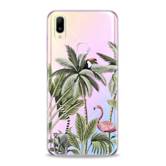 Lex Altern TPU Silicone VIVO Case Pink Flamingo Palms Art
