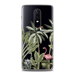 Lex Altern Pink Flamingo Palms Art OnePlus Case