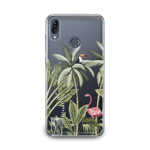Lex Altern Pink Flamingo Palms Art Asus Zenfone Case