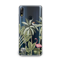 Lex Altern TPU Silicone Asus Zenfone Case Pink Flamingo Palms Art